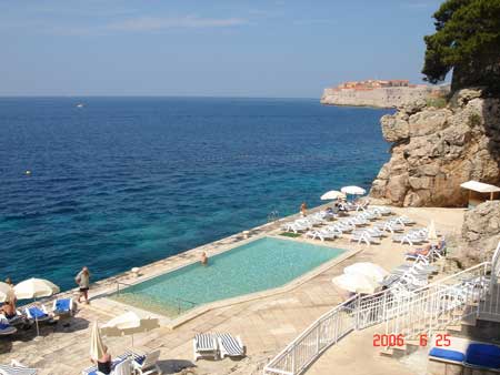 After this the beautiful water of the Adriatic was a welcome refreshment.