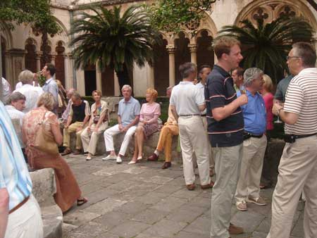In the evening we were fit enough for an apéritif in the cloisters at the local Dominican Monastery.