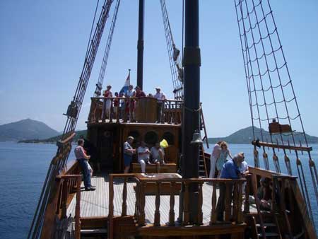 From there we sailed on the Karaka to the Elaphite Islands, Sipan and Lopud.